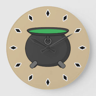 Witch Cauldron Large Clock