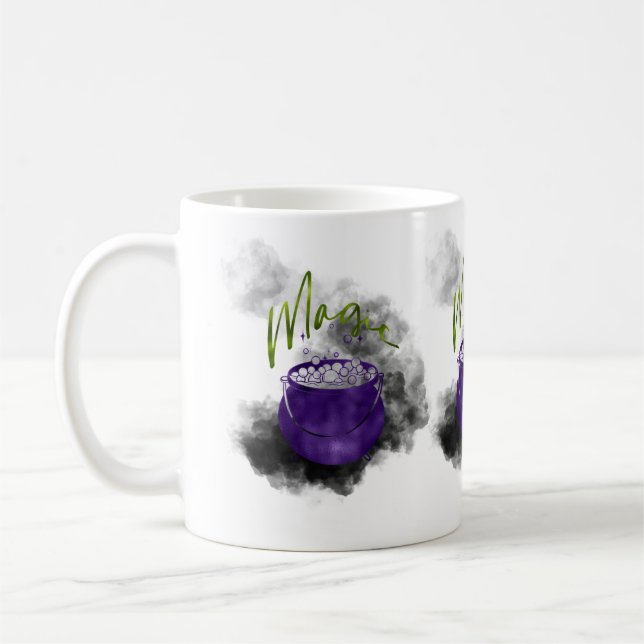 Witch Cauldron Magic  Coffee Mug (Left)