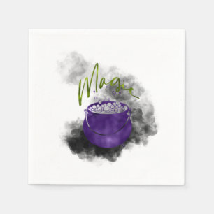 Witch Cauldron Magic  Napkin
