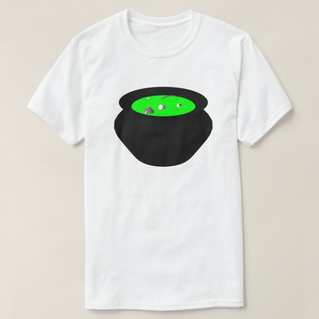 Witch Cauldron T-shirt (Design Front)