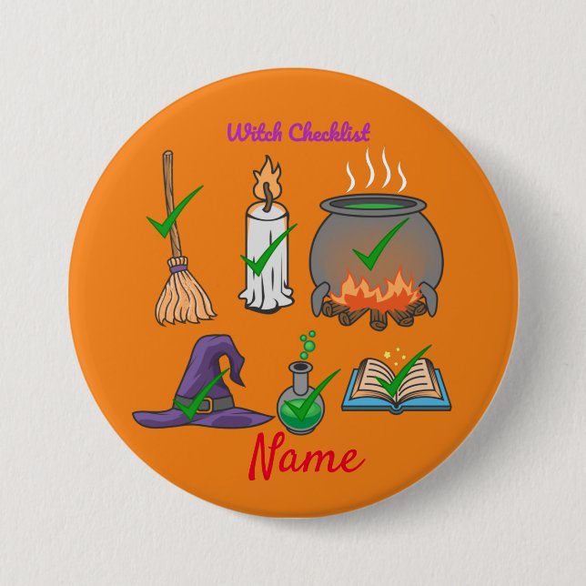 Witch Checklist Thunder_Cove 7.5 Cm Round Badge (Front)
