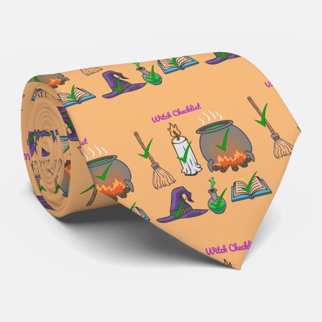 Witch Checklist Thunder_Cove Tie (Rolled)