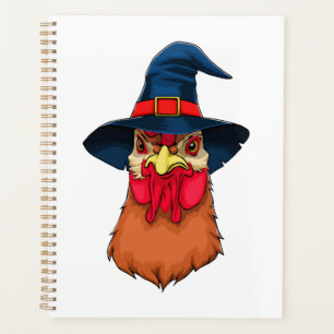 Witch Chicken Funny Halloween Horror Scary Planner