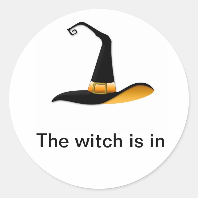 Witch Classic Round Sticker (Front)