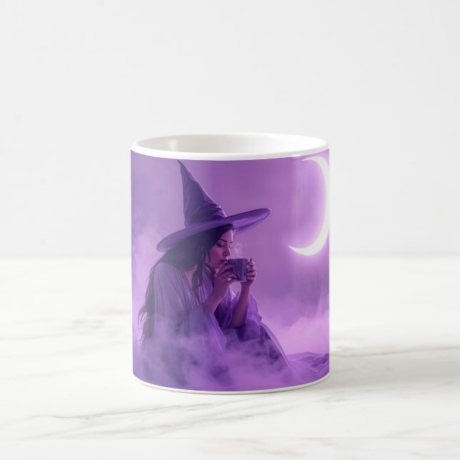 Witch Coffee Mug | Moonlight Halloween Cup (Center)