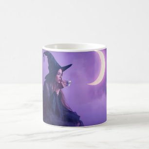 Witch Coffee Mug Moonlight Halloween Cup