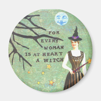 witch collage edit, witch collage edit, skeletons magnet