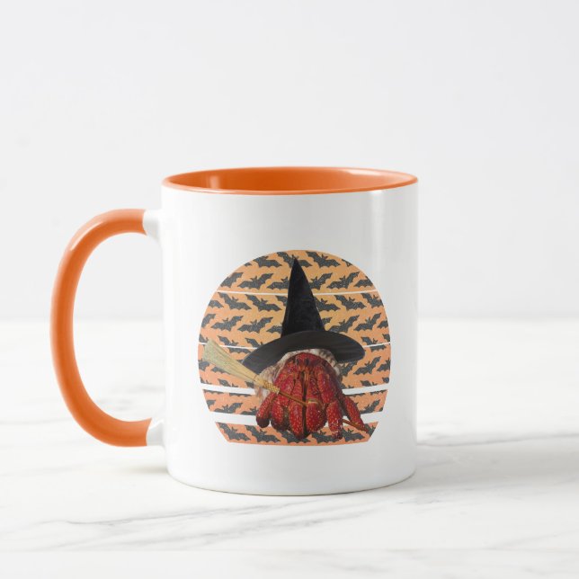 Witch Crab Funny Halloween Hermit Crab Lover Mug (Left)