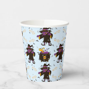 Witch Creepy Spooky Halloween Party Paper Cups