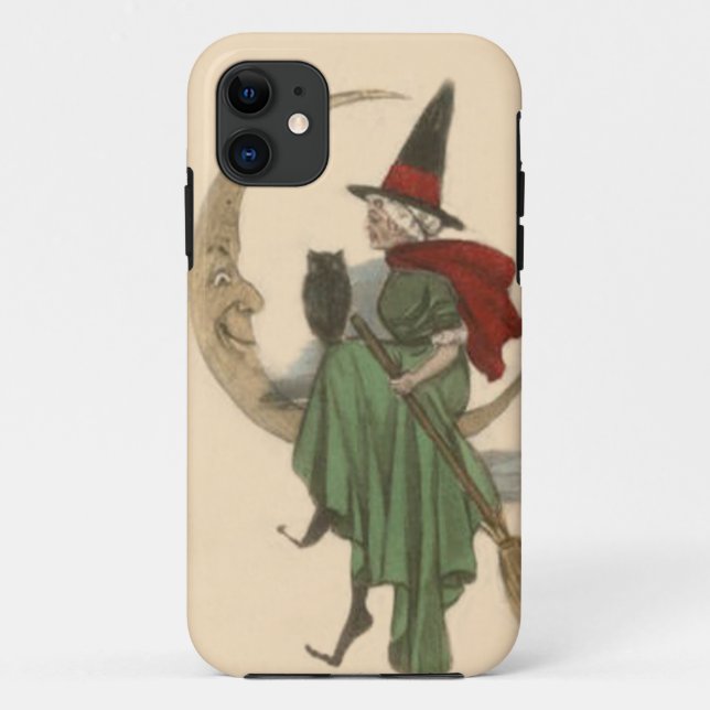 Witch Crescent Moon Owl Case-Mate iPhone Case (Back)