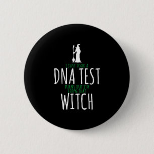 Witch design - 100% that witch - funny halloween  6 cm round badge