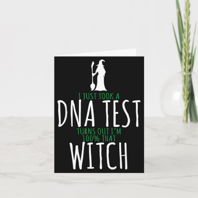 Witch design - 100% that witch - funny halloween  card (Front)