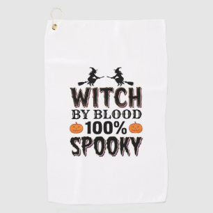 Witch DNA Design Spooky Halloween Humor_1 Golf Towel