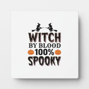 Witch DNA Design Spooky Halloween Humor_1 Plaque