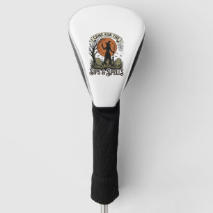 Witch Drinking Shirt Sips and Spells Vintage Hallo Golf Head Cover
