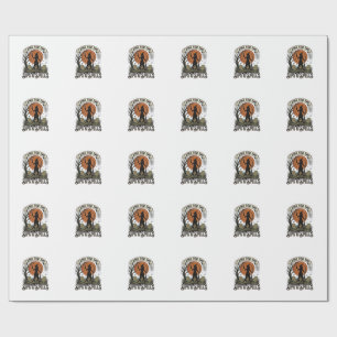 Witch Drinking Shirt Sips and Spells Vintage Hallo Wrapping Paper