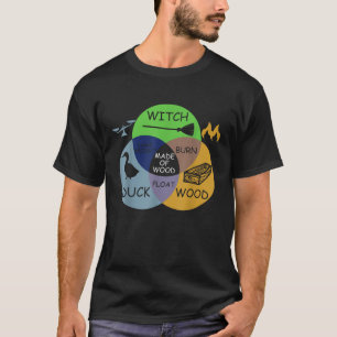 Witch duck wood made of wood same weight burn floa T-Shirt