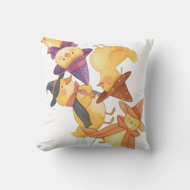 Witch Ducks Cushion (Front)