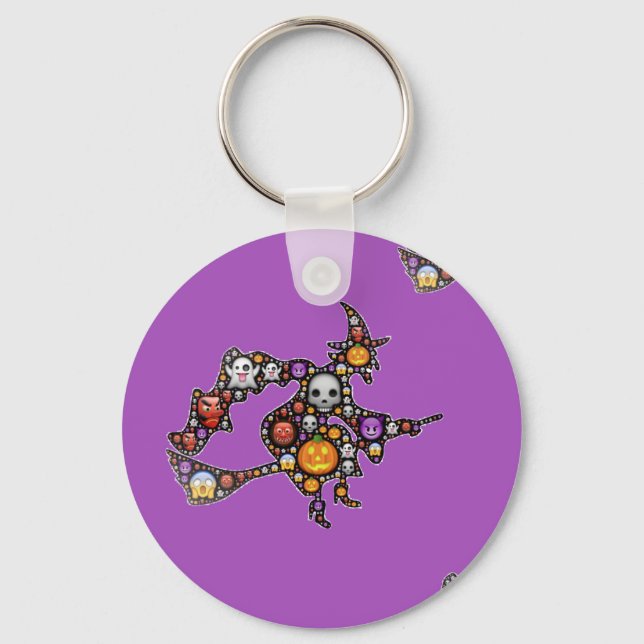 witch emoji key ring (Front)