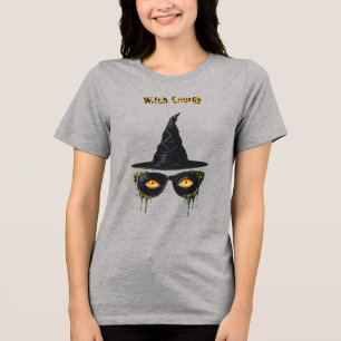 Witch Energy - Orange/Witchy Eyes Tri-Blend Shirt