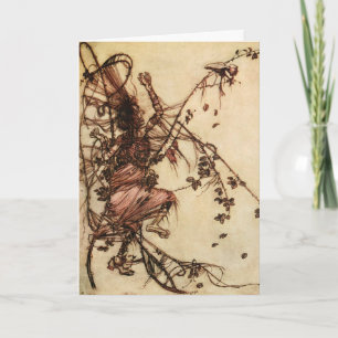 Witch Entangled in Thorns by Arthur Rackham Card