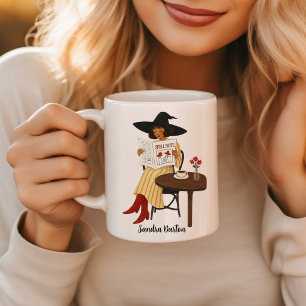 Witch Fashion Girl in The Cafe Coffee Mug