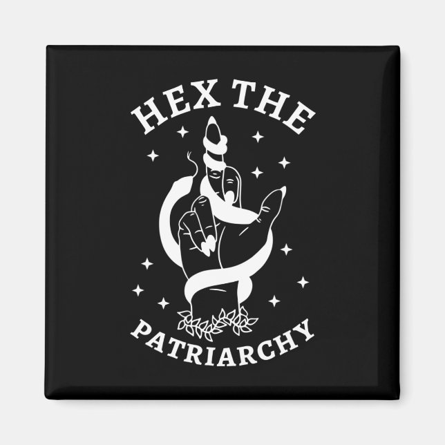 Witch Fight The Patriarchy Hex The Patriarchy  Magnet (Front)