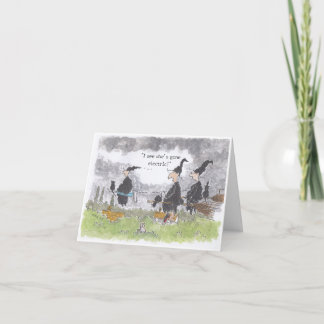 Witch Filled Halloween Card