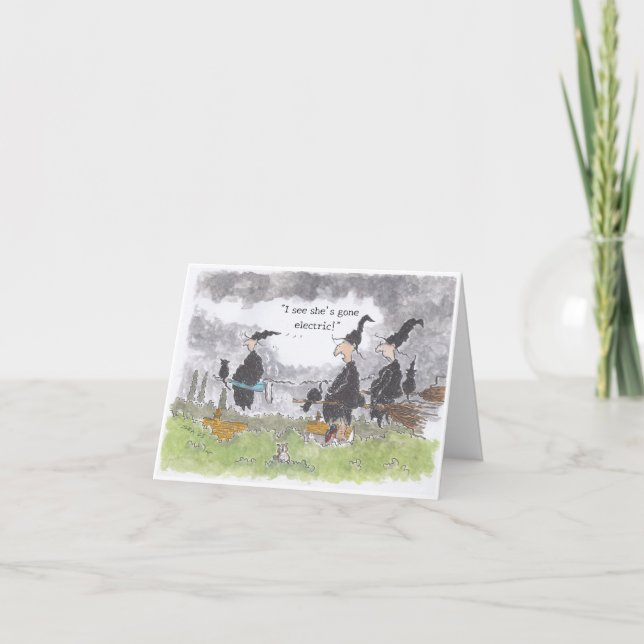 Witch Filled Halloween Card (Front)