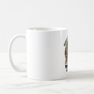 Witch flight attendant Halloween broom broke desig Coffee Mug