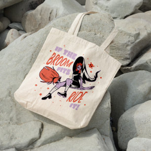 Witch Flying On A Broom Tote Bag