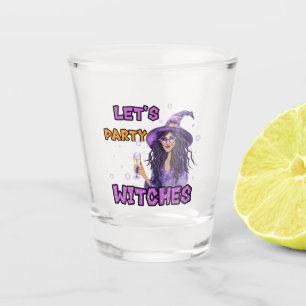 Witch for Halloween Shot Glass