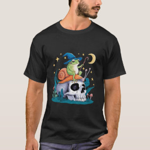 Witch Frog Snail Mushroom Goblincore pastel goth C T-Shirt
