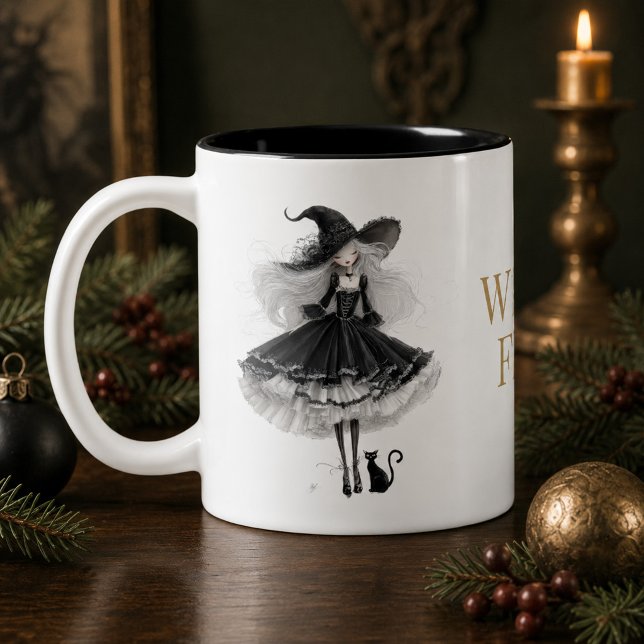 Witch Fuel Gothic Witch Coffee Mug (Witch Fuel Gothic Witch Coffee Mug)