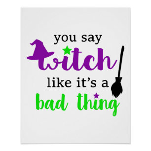 Witch Funny Halloween Poster