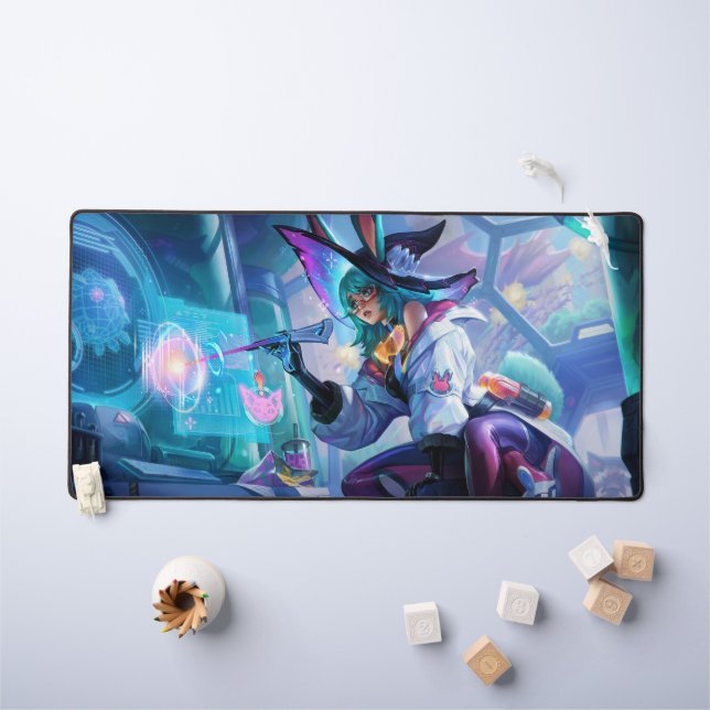 Witch Gaming Desk Mat | Customisable Deskmat (Kids Table)
