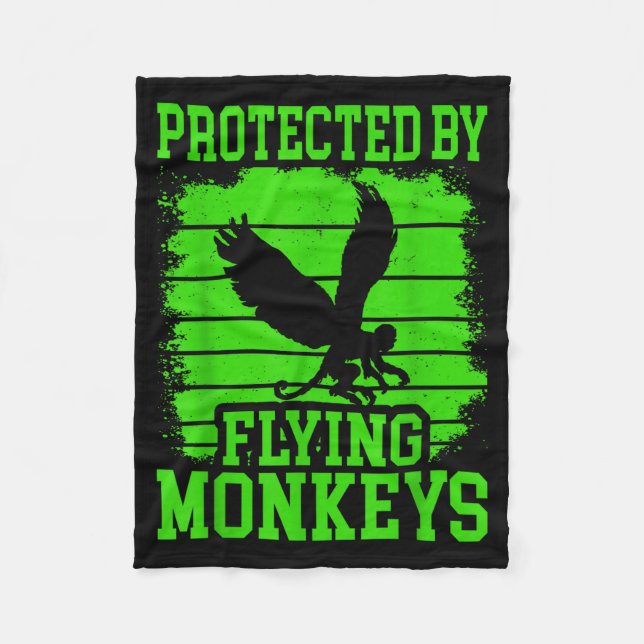 Witch Get My Flying Monkeys  Fleece Blanket (Front)
