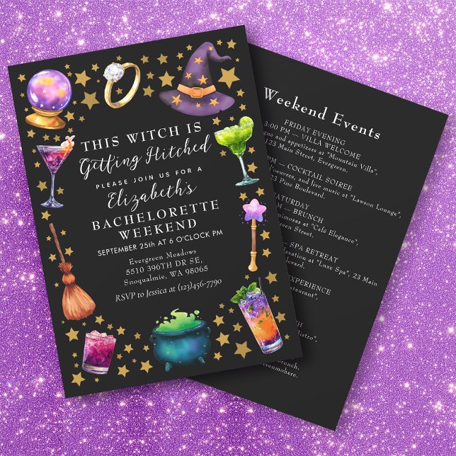 Witch getting Hitched Bachelorette Weekend Invitation (Creator Uploaded)