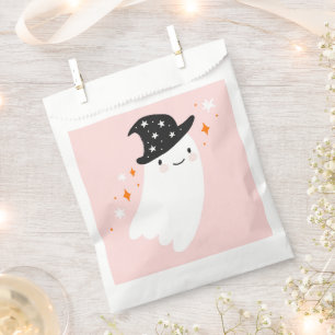 Witch Ghost Pink Halloween Favour Bag