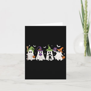 Witch Ghosts Spooky Halloween Witchy Women Girl  Card