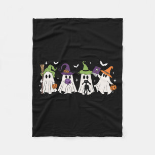 Witch Ghosts Spooky Halloween Witchy Women Girl Fleece Blanket
