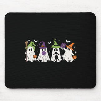 Witch Ghosts Spooky Halloween Witchy Women Girl  Mouse Pad