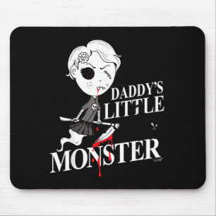 Witch Girl Black Angry Cat Daddys Monster Mouse Pad