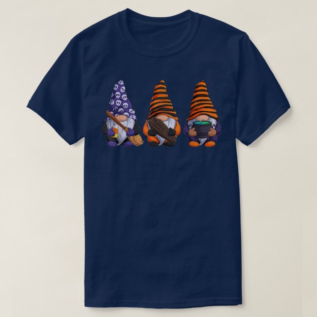 Witch Gnomes Lazy Halloween Costume Cute Gnome Can T-Shirt (Design Front)
