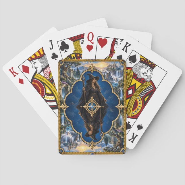 Witch, Gothic Fantasy Monster Playing Cards (Back)