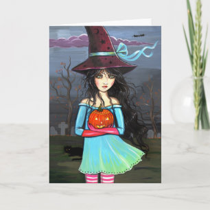 Witch Halloween Card Note Card