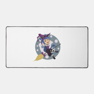 witch halloween desk mat