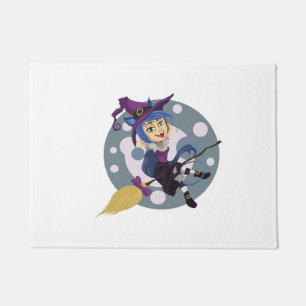 witch halloween doormat