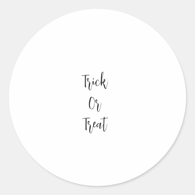 Witch halloween October bad good add name simple  Classic Round Sticker (Front)