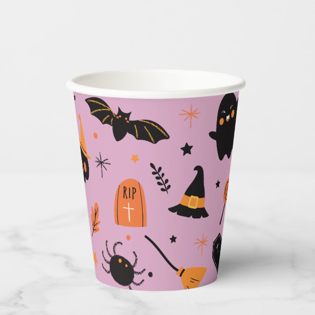 Witch Halloween Paper Cups (Front)